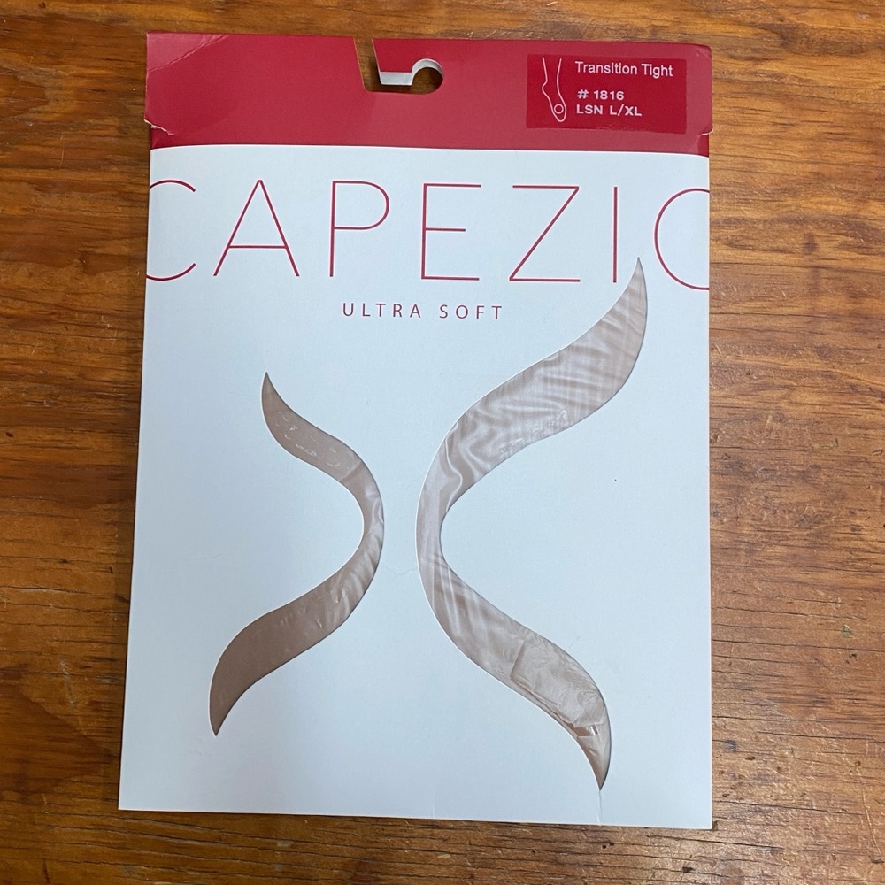 NWT Capezio Transition Tights 1816 size L/XL Light Suntan